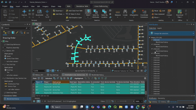 Batch Modify Relates Tool in action